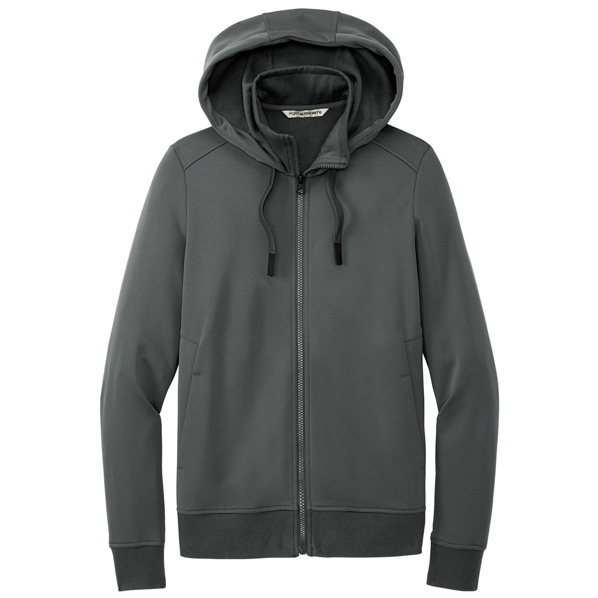 Port Authority Women's Stunning Graphite Smooth Fleece Hooded Jacket