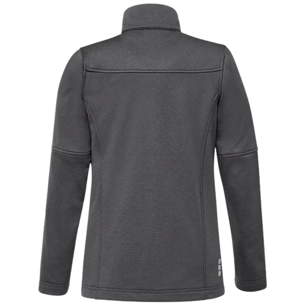Elevate Women's Stylish Heather Dark Charcoal Joris Eco Softshell Jacket