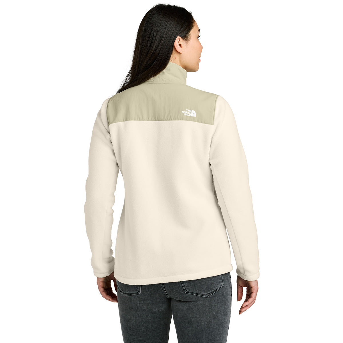 The North Face Women's Gardenia White/Gravel Highest Peak Full-Zip Fleece Jacket - Your Ultimate Adventure Companion