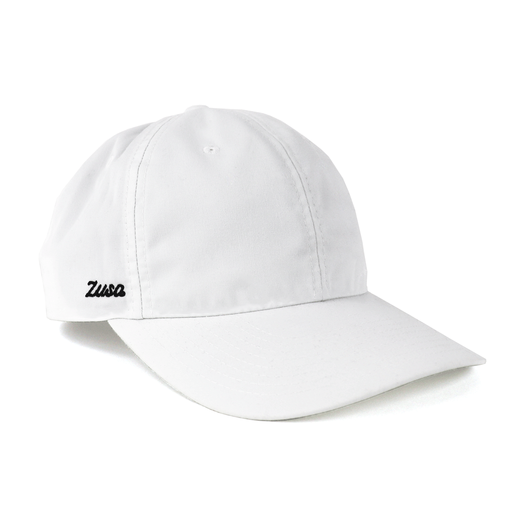 Zusa White Sustainable Staycationer Dad Cap - A Must - Have!