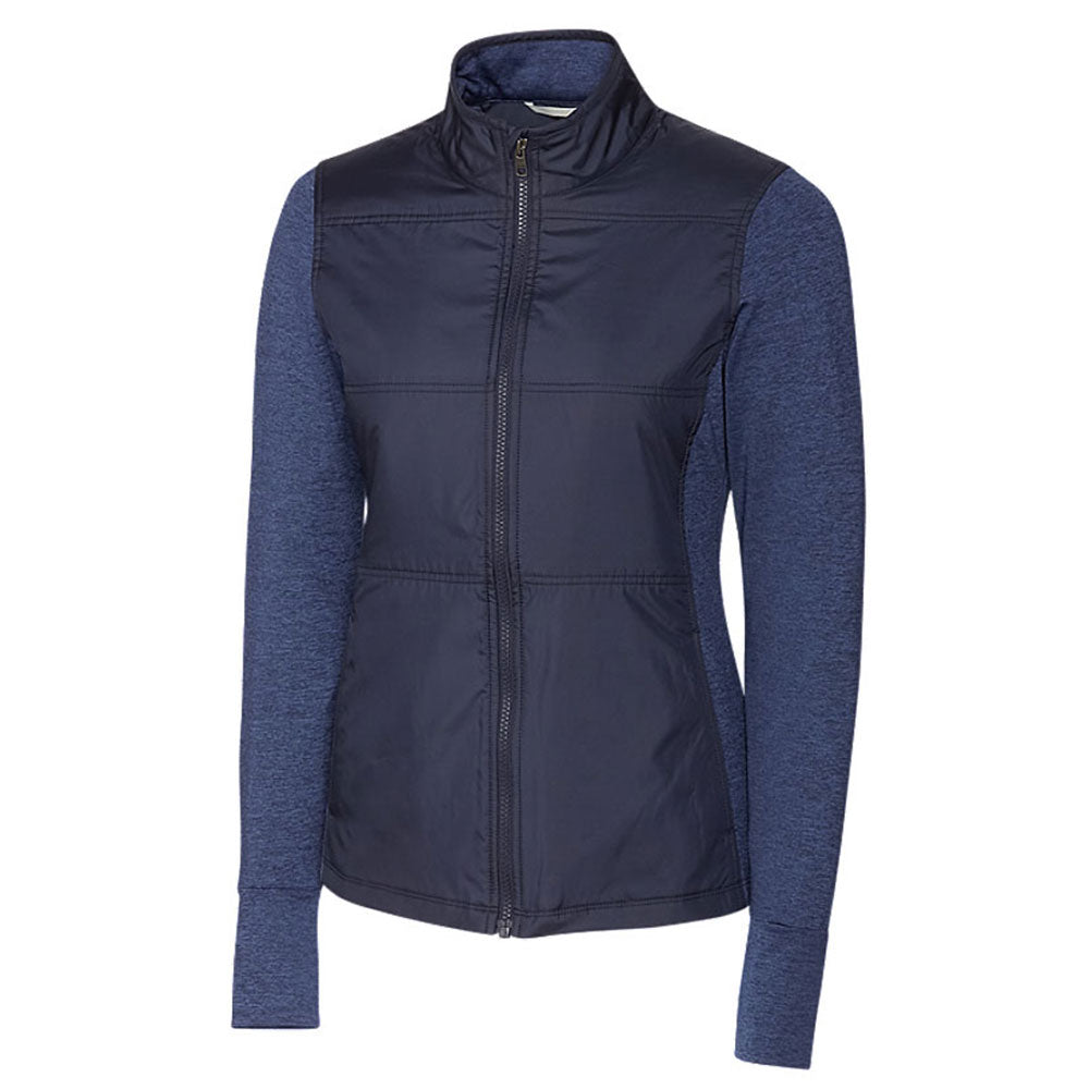 Cutter & Buck Women's Liberty Navy DryTec Stealth Full-Zip: A Stylish Corporate Essential