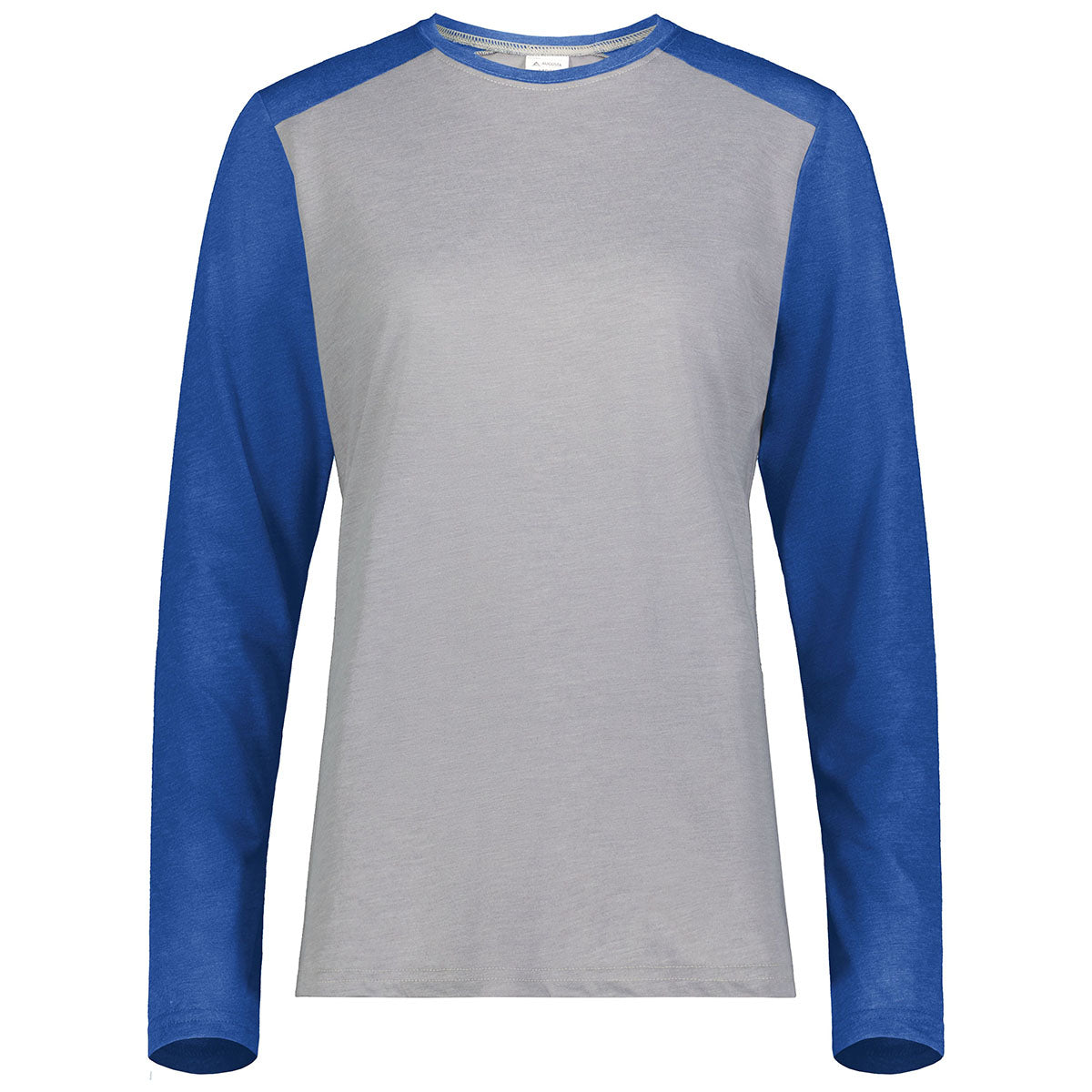 Augusta Sportswear Women's Grey Heather/Royal Heather Gameday Vintage Long Sleeve Tee - Perfect for Sports and Casual Wear