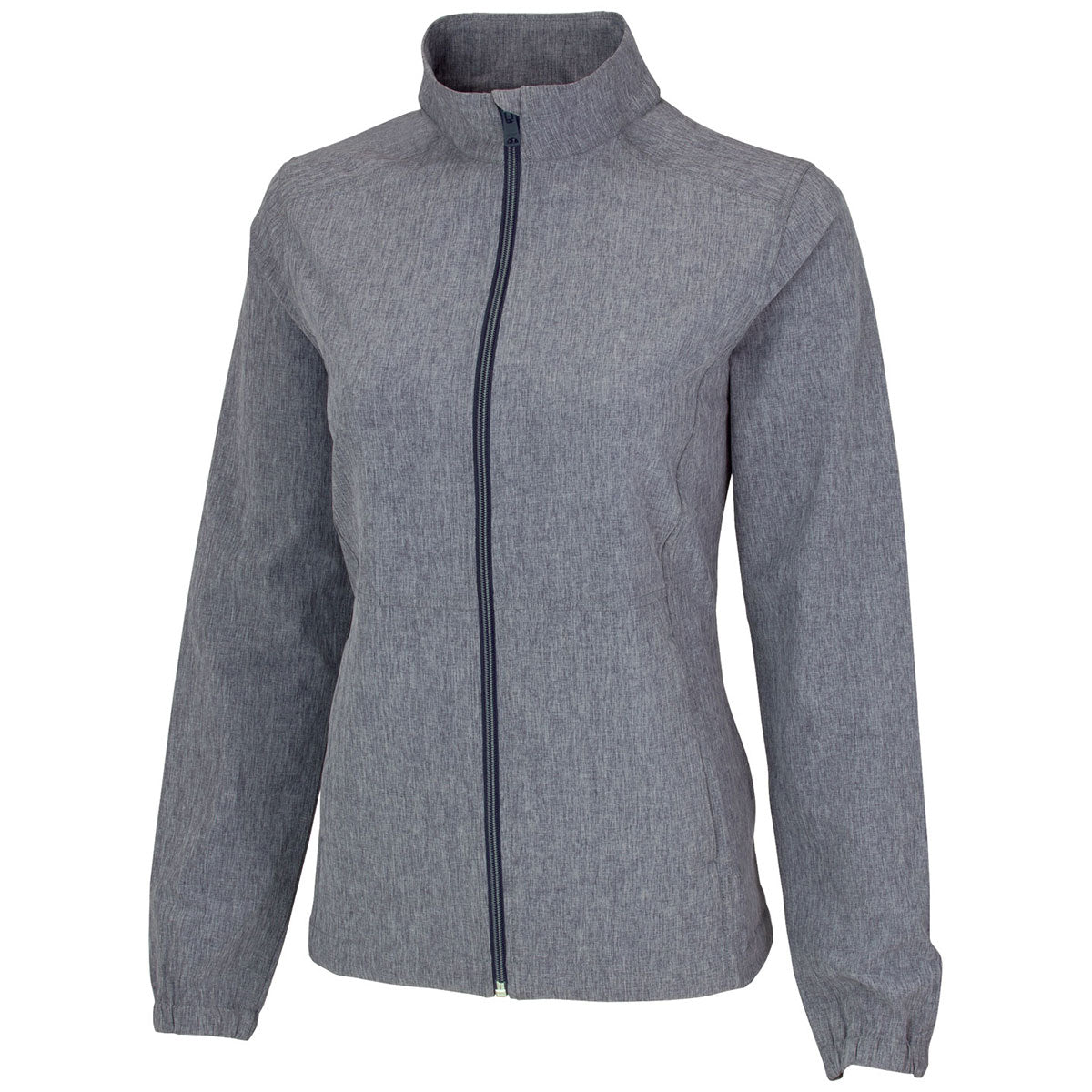 Greg Norman Women's Navy Heather Windbreaker Stretch Jacket - A Must-Have for Active Women