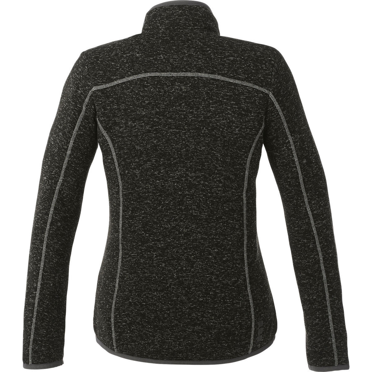 Elevate Women's Stunning Black Smoke Heather Tremblant Knit Jacket