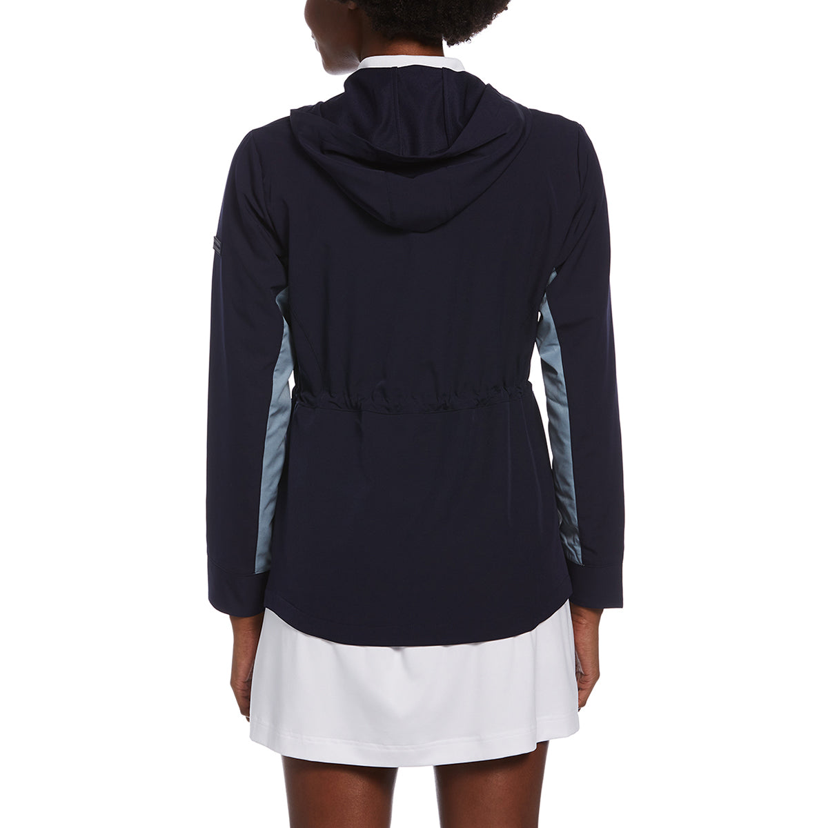Perry Ellis Women's Navy Full Zip Peacoat - Stylish Outdoor Essential