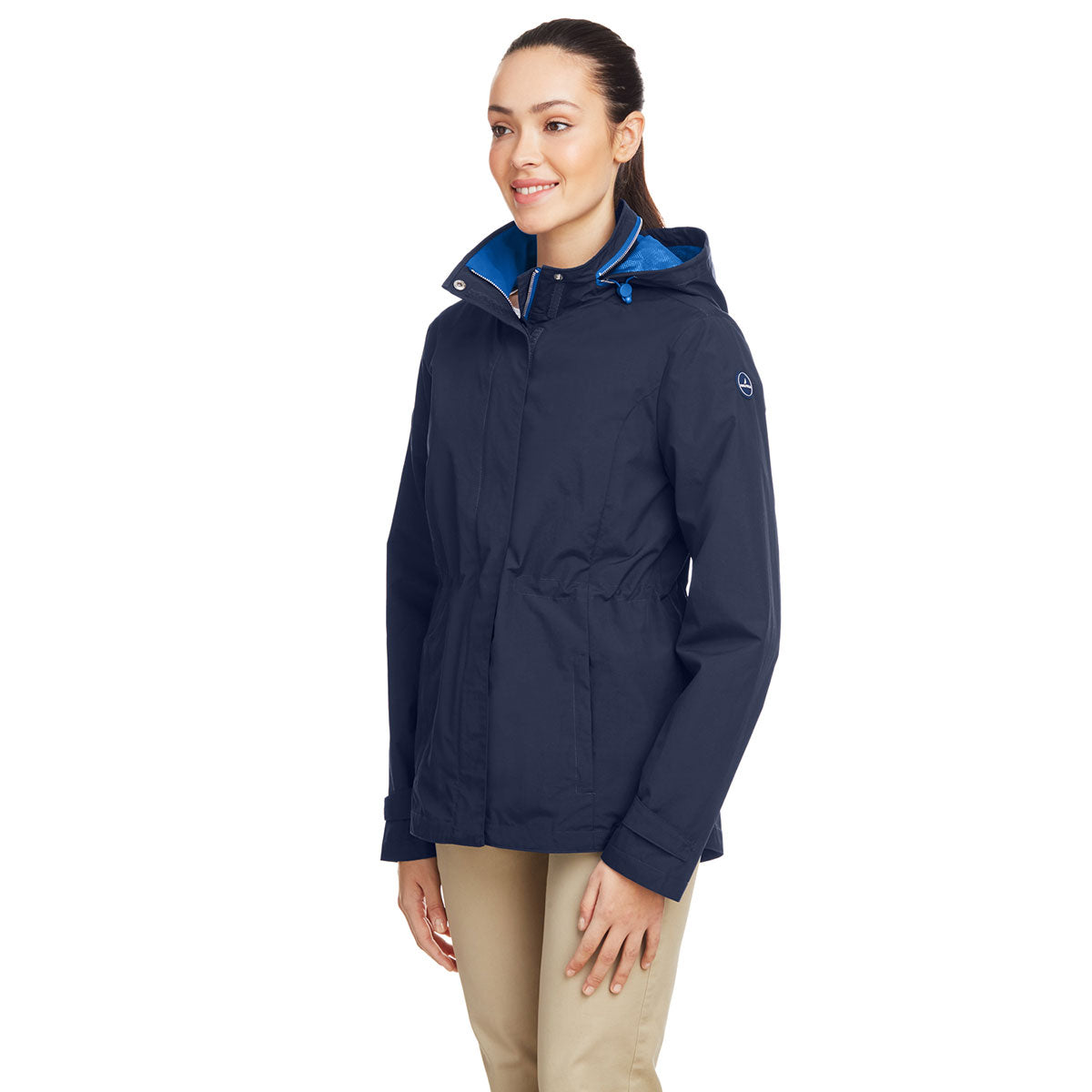 Nautica Women's Navy Voyage Stylish Raincoat