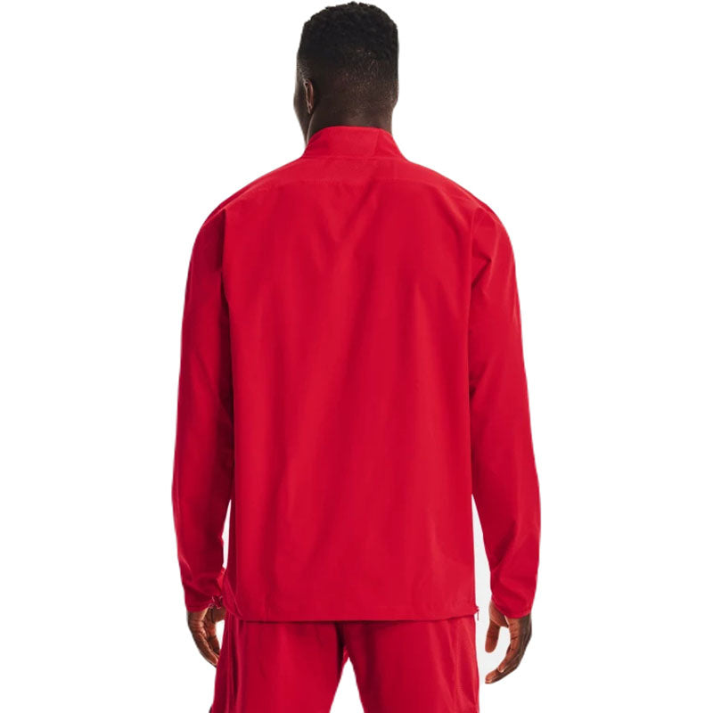 Under Armour Men's Red/White Motivate 2.0 Long Sleeve - A Stylish Branding Essential