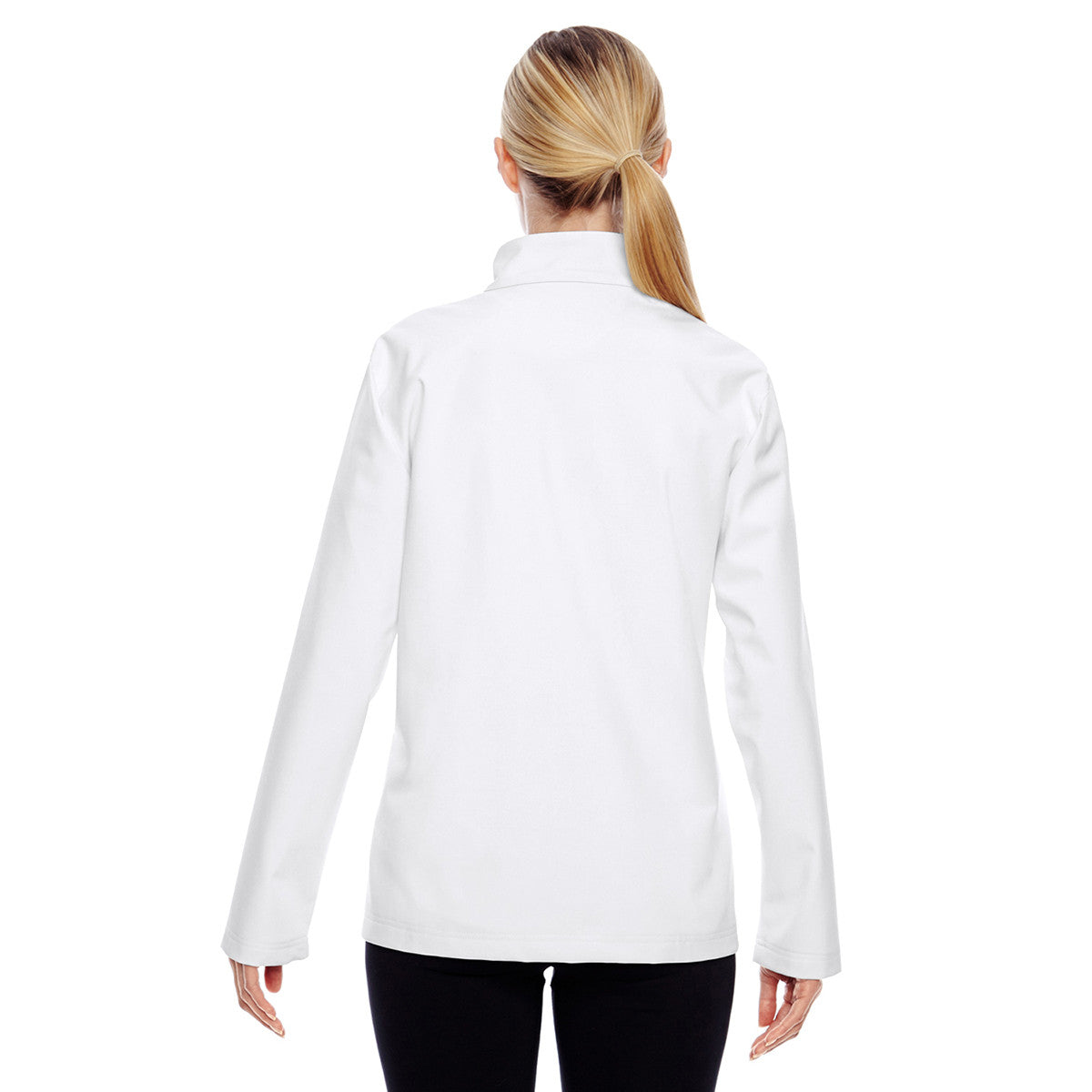 Team 365 Women's White Leader Stylish Soft Shell Jacket