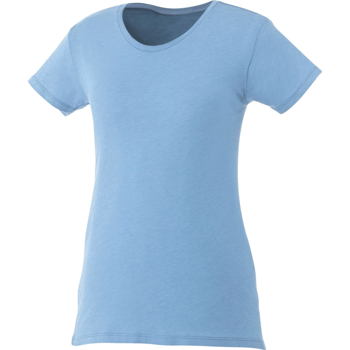 Elevate Women's Alluring Sky Heather Bodie Short Sleeve T-Shirt