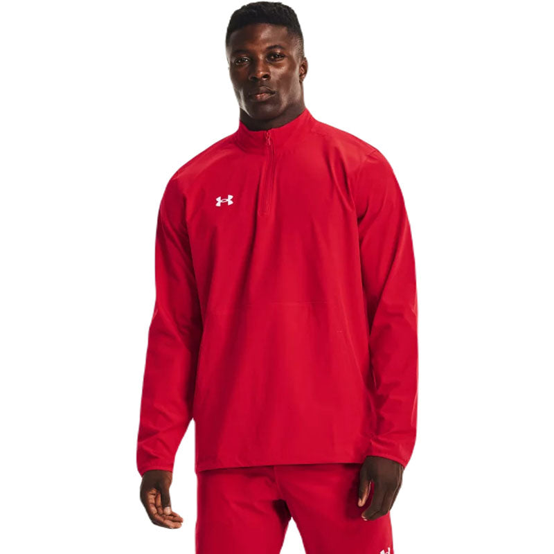 Under Armour Men's Red/White Motivate 2.0 Long Sleeve - A Stylish Branding Essential