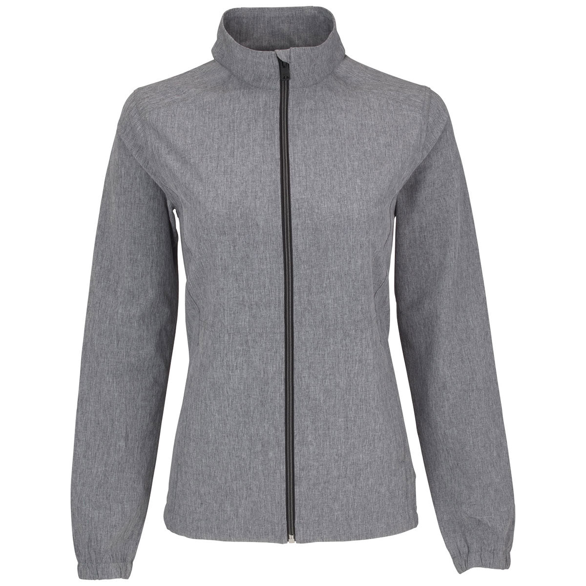 Greg Norman Women's Stylish Black Heather Stretch Windbreaker Jacket