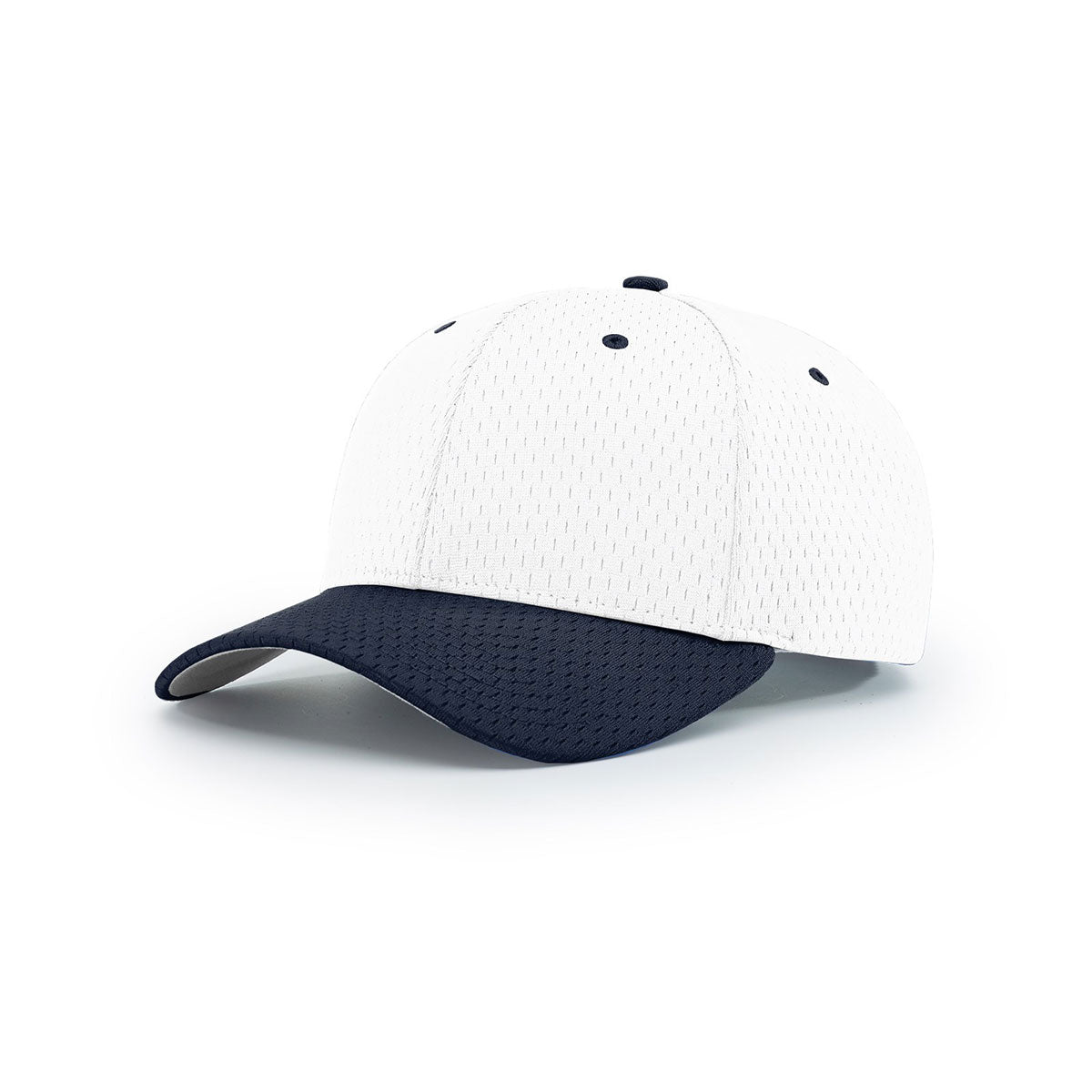 Richardson White/Navy Pro Mesh Adjustable Cap: Ideal for the Field