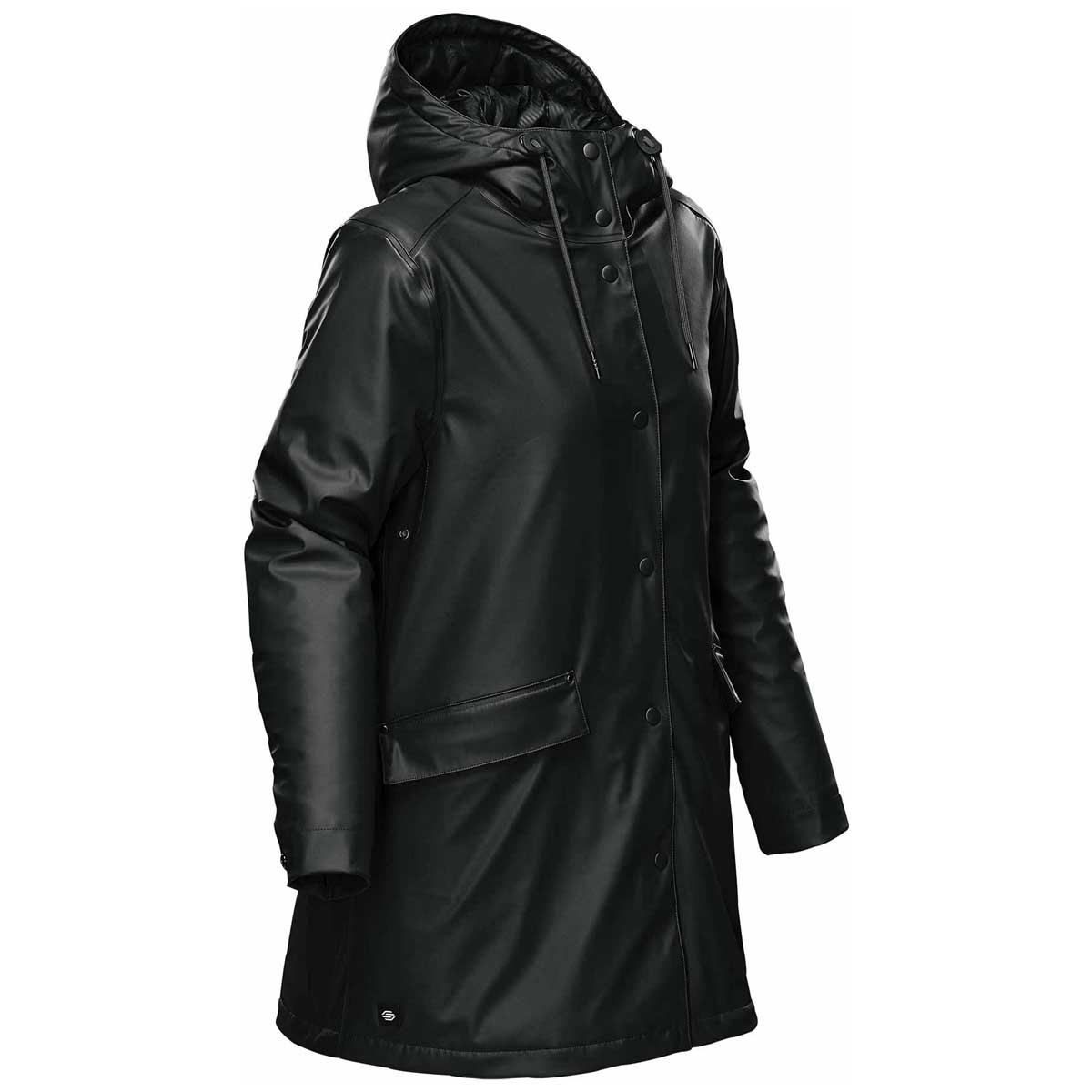Stormtech Women's Stylish Black Waterfall Insulated Rain Jacket - Perfect for All Adventures