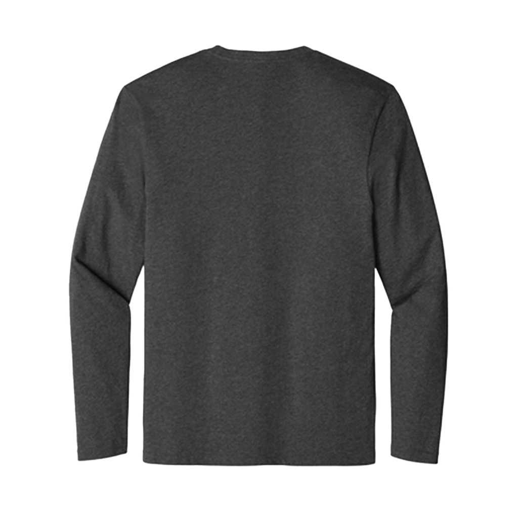 District Unisex Charcoal Heathered Long Sleeve Tee - The Perfect Weight!