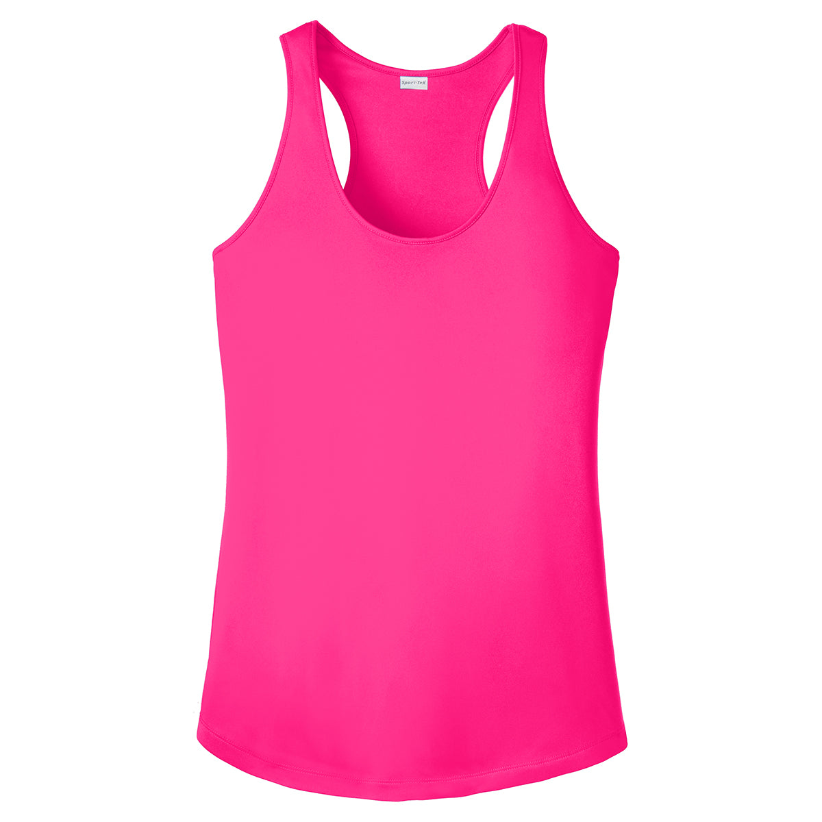 Sport-Tek Women's Stunning Neon Pink PosiCharge Racerback Tank for Competition