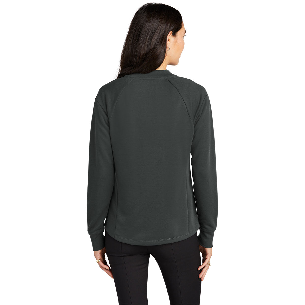 Mercer+Mettle Women's Anchor Grey Double-Knit Bomber - Stylish Layering Essential