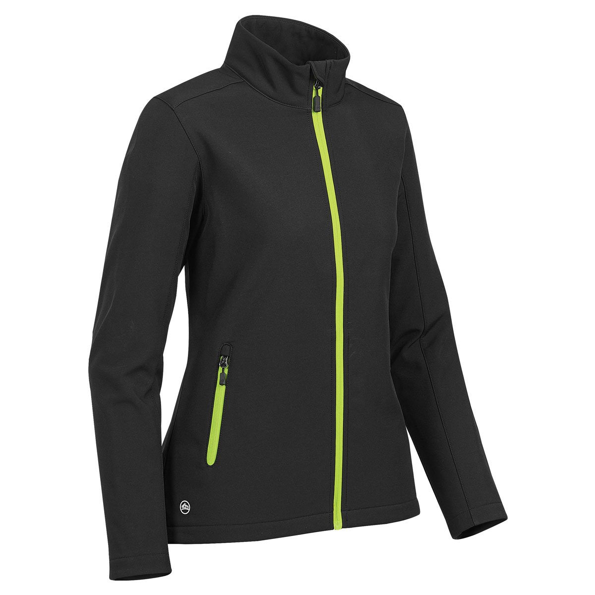 Stormtech Women's Stylish Black/Kiwi Orbiter Softshell Jacket