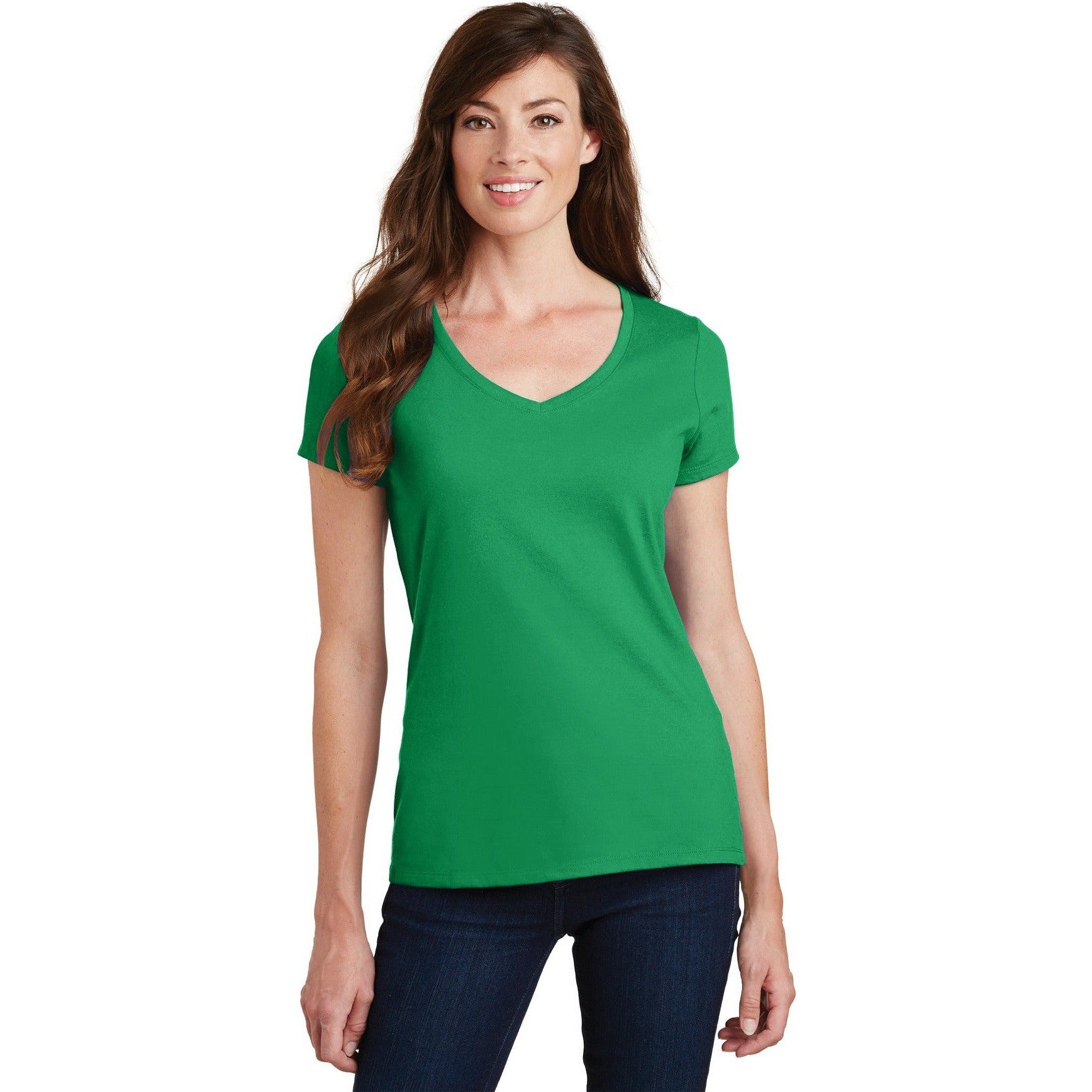 Hurry! Limited Stock - Port & Company Ladies' Favorite V-Neck Tee on Closeout