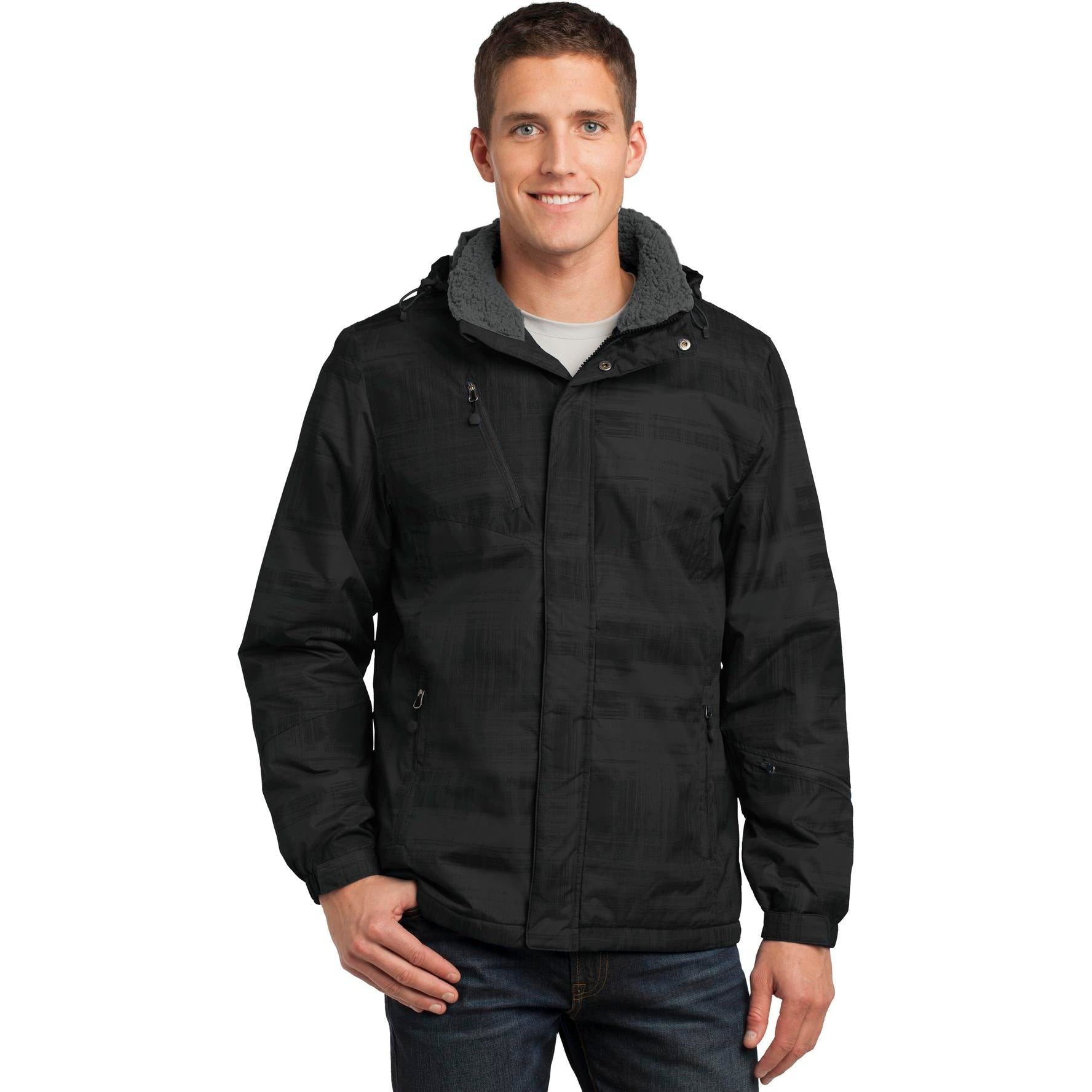 Limited Time Offer! Port Authority Brushstroke Print Insulated Jacket
