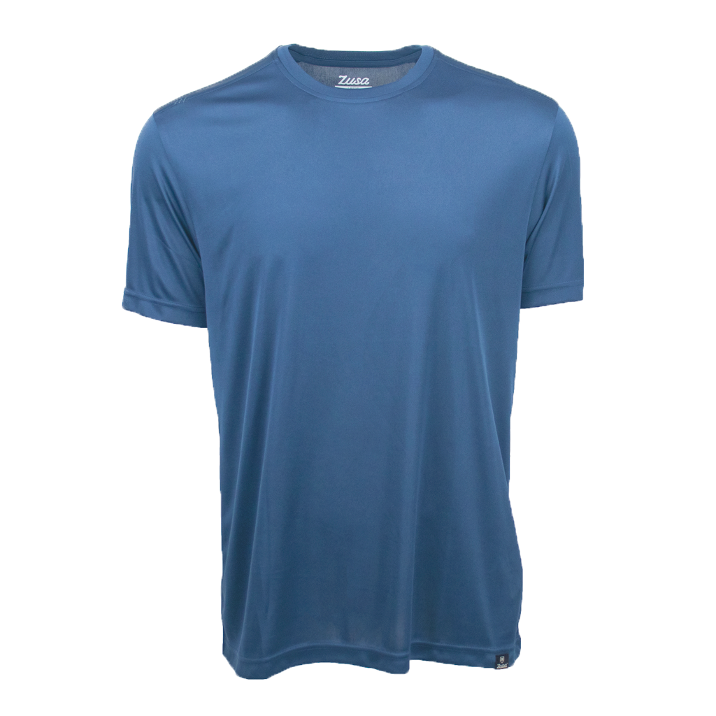 Zusa Men's Niagara Blue Breezy Tee 2.0 - Sustainable & Performance Wear
