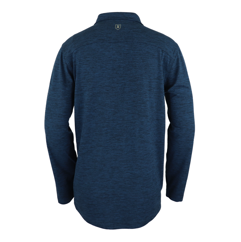 Zusa Men's Navy Heather Brisk Quarter Zip - Your Ideal Activewear