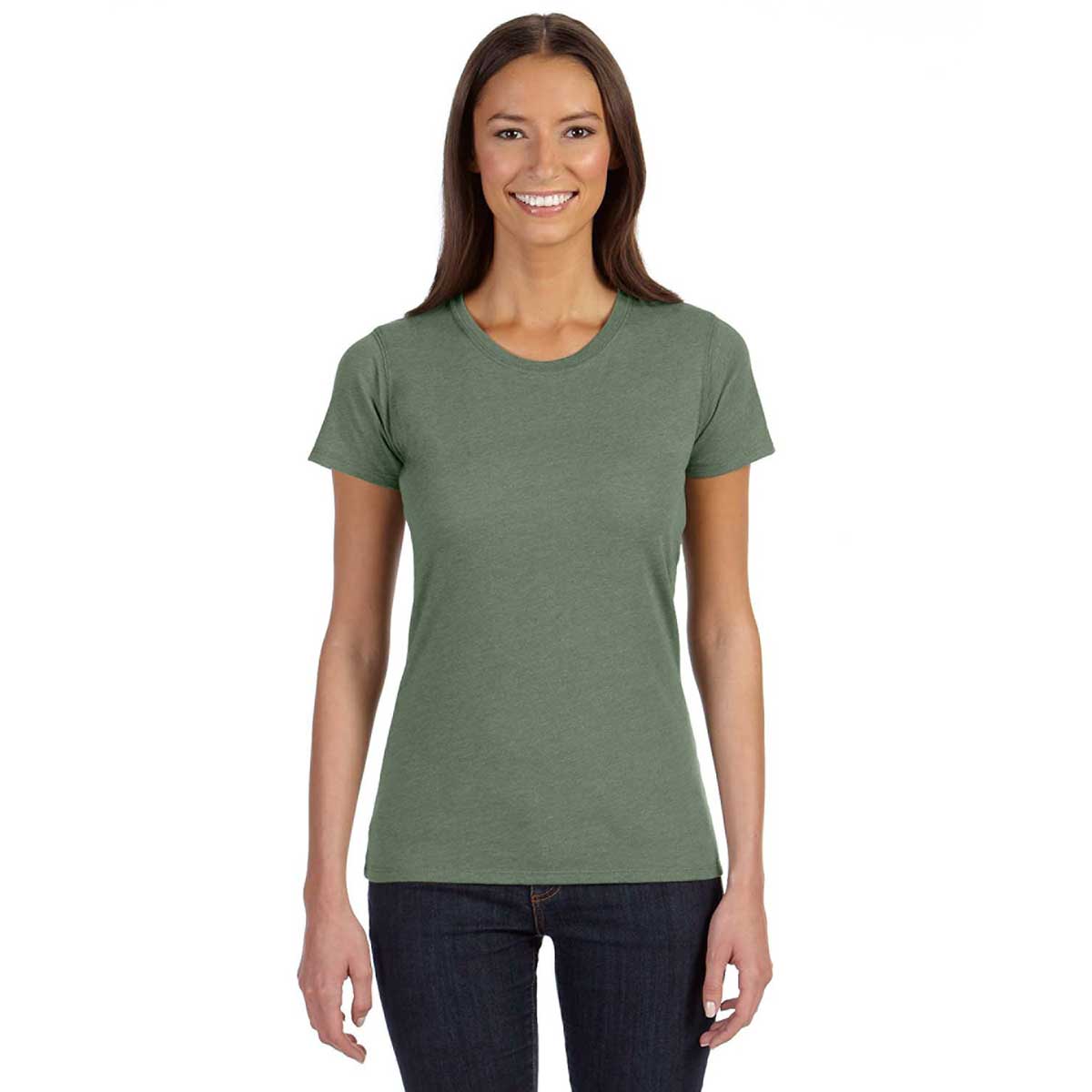 Econscious Women's Asparagus Blended Eco-Friendly T-Shirt: A Sustainable Style Statement