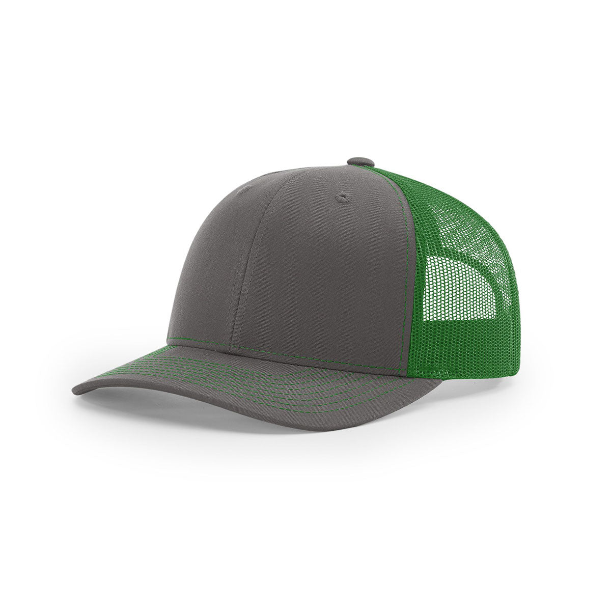 Richardson Charcoal/Kelly Mesh Split Trucker Hat - A Stylish and Functional Headwear