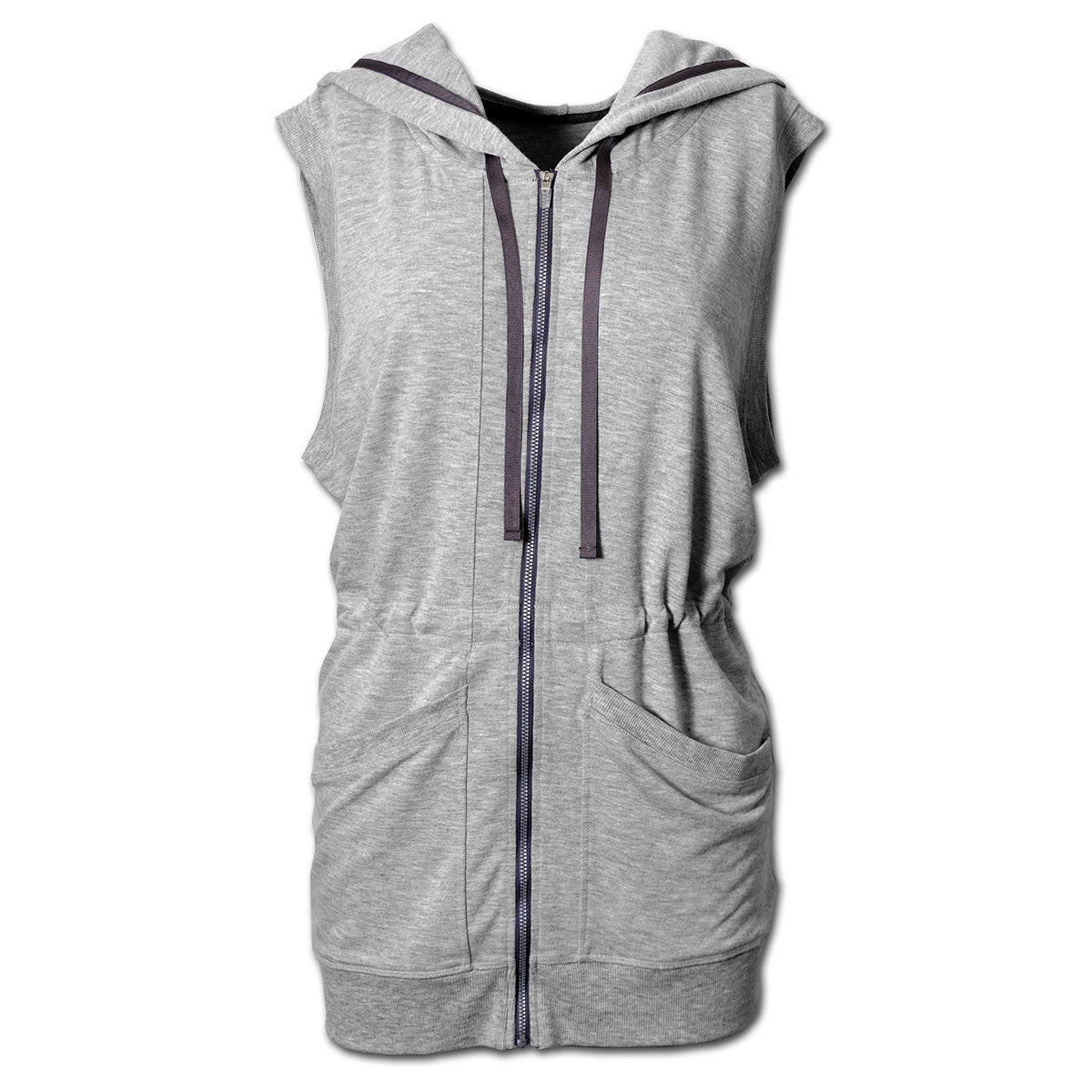 BAW Women's Stunning Heather Grey Tunic Vest