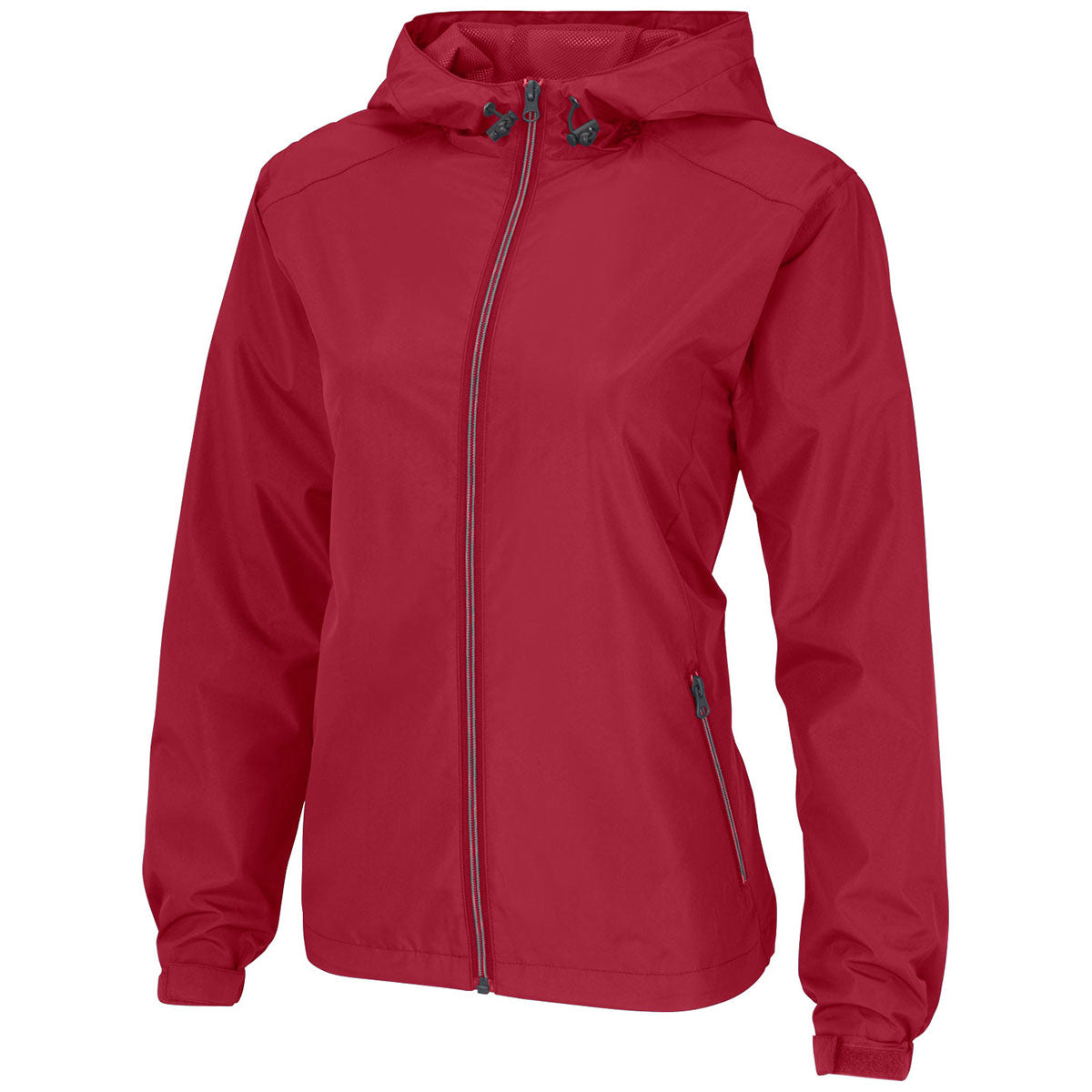 Vantage Women's Stylish Red Newport Packable Rain Jacket