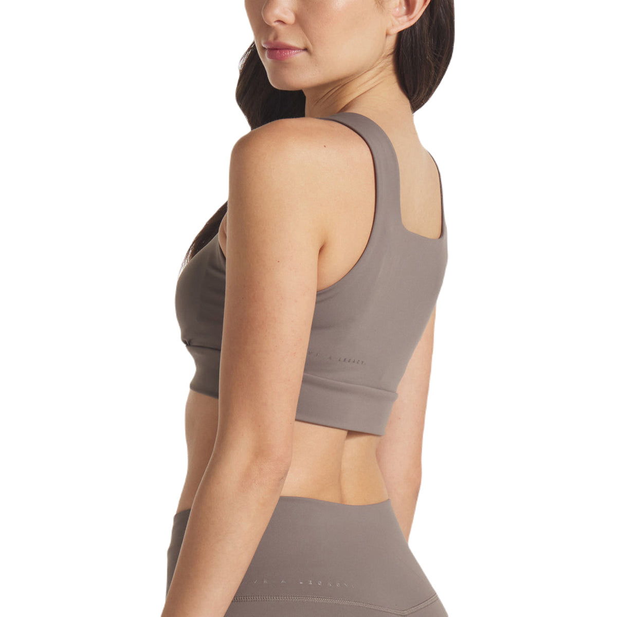 UNRL Women's Stunning Dark Taupe Performa Longline Bra - Elevate Your Active Style!