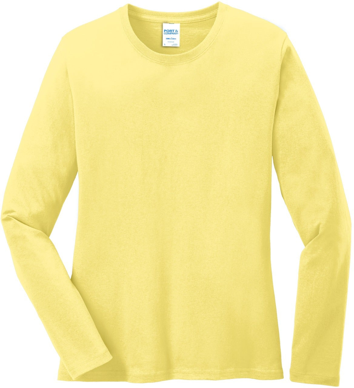 Hurry! Limited Stock - Port & Company Ladies Long Sleeve Cotton T-Shirt