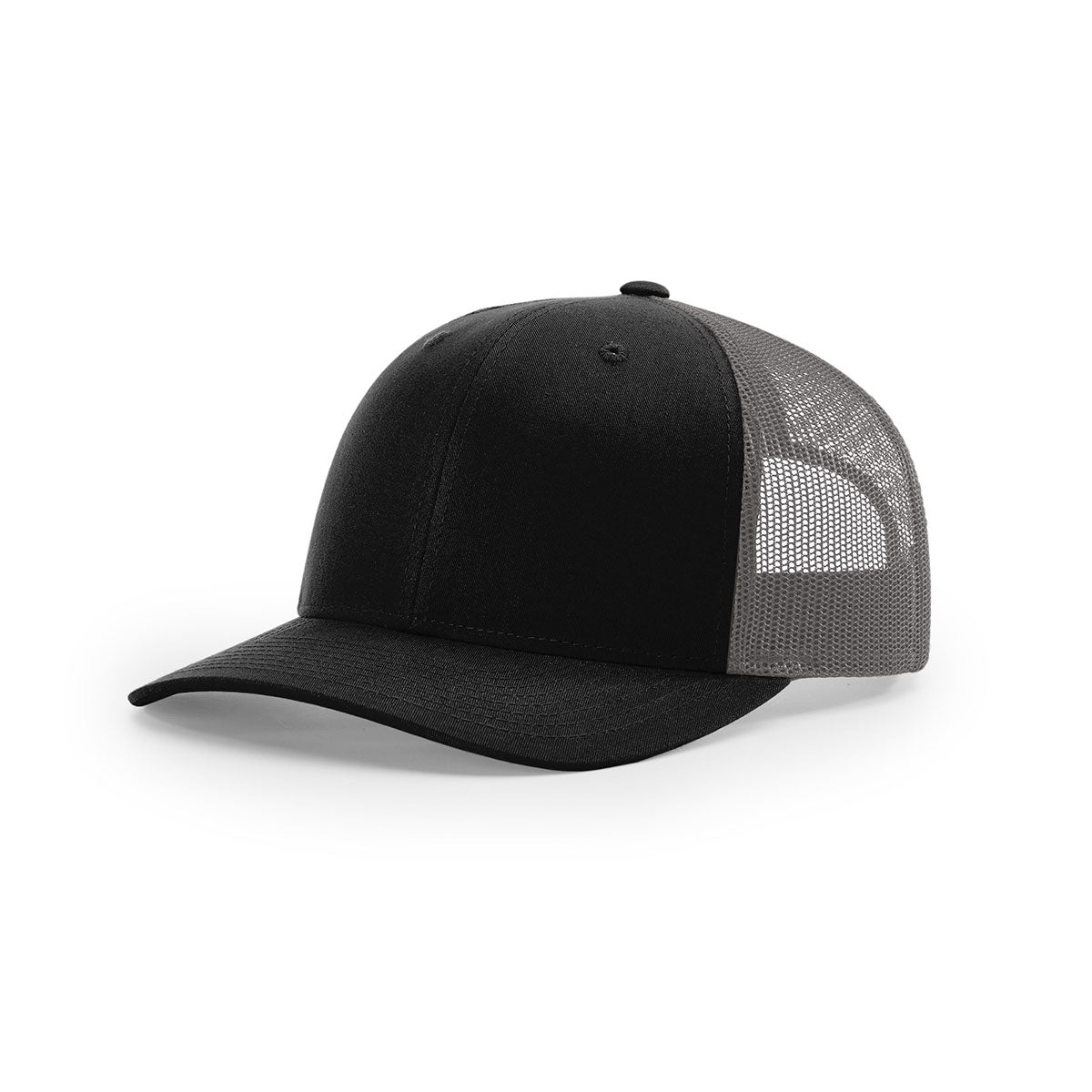 Richardson Stunning Black/Charcoal Mesh Back Split Low Pro Trucker Hat