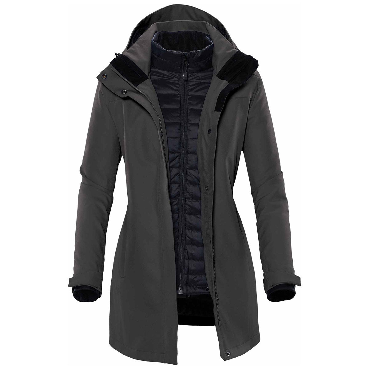 Stormtech Women's Charcoal Twill Avalanche System Jacket: Your Cold-Weather Hero