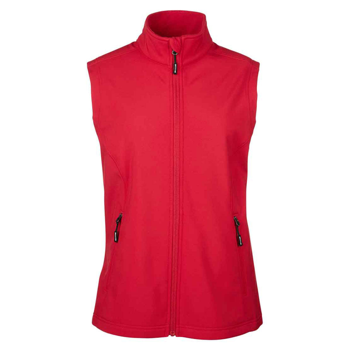 Core 365 Women's Stunning Red Cruise Two-Layer Fleece Bonded Soft Shell Vest - A Must-Have!