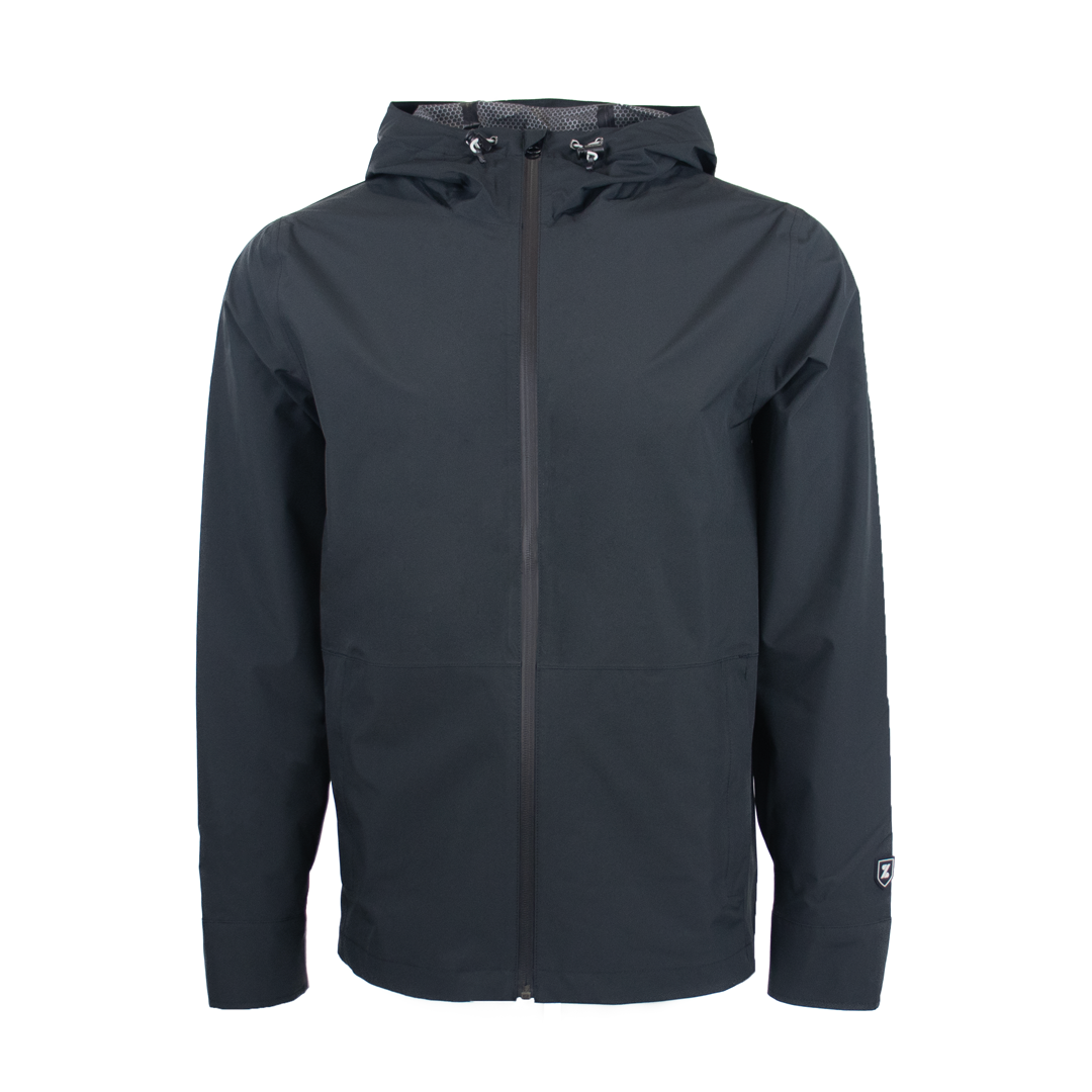 Zusa Men's Stylish Black North Shore Rain Jacket - The Ultimate Weather Defender