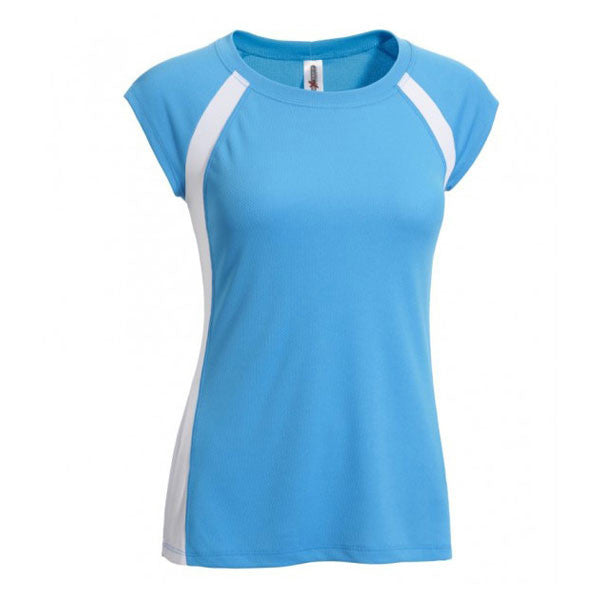 Expert Women's Turquoise/White Raglan Colorblock Tee: A Stylish and Functional Choice