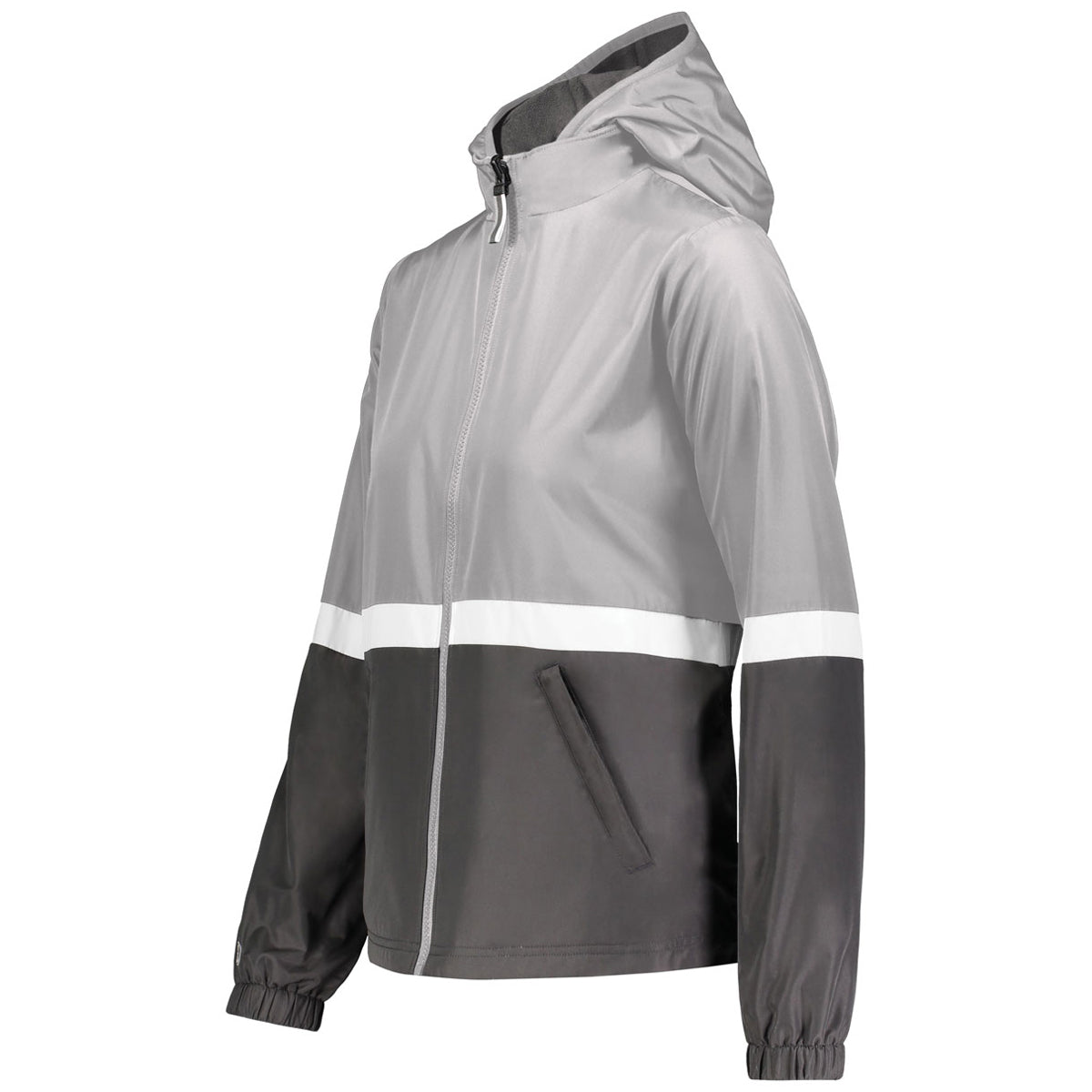 Holloway Women's Stunning Grey/Carbon Reversible Athletic Turnabout Jacket