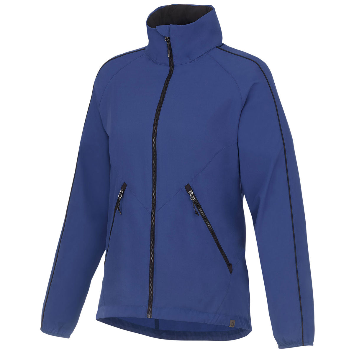 Elevate Women's Metro Blue/Black Rincon Eco Packable Jacket - Style and Sustainability Combined