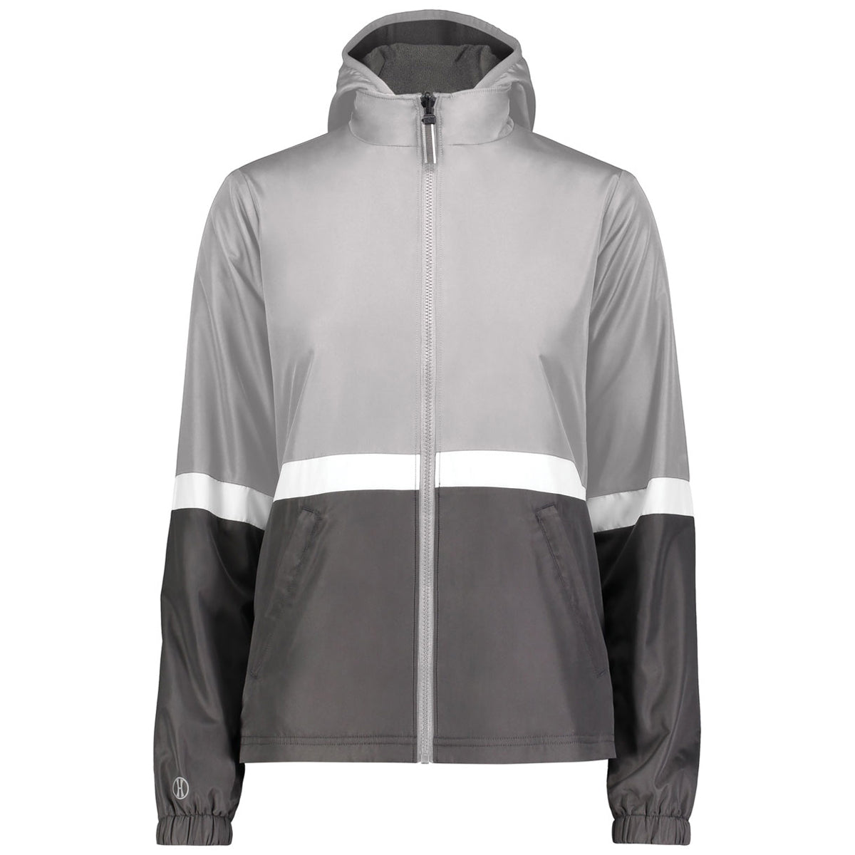 Holloway Women's Stunning Grey/Carbon Reversible Athletic Turnabout Jacket