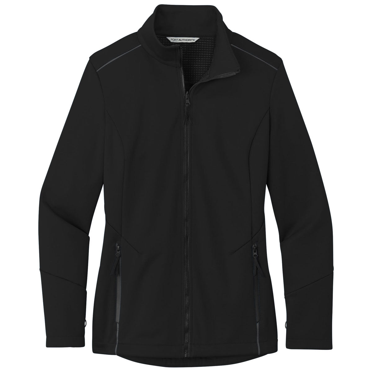 Port Authority Women's Stunning Deep Black Collective Tech Soft Shell Jacket