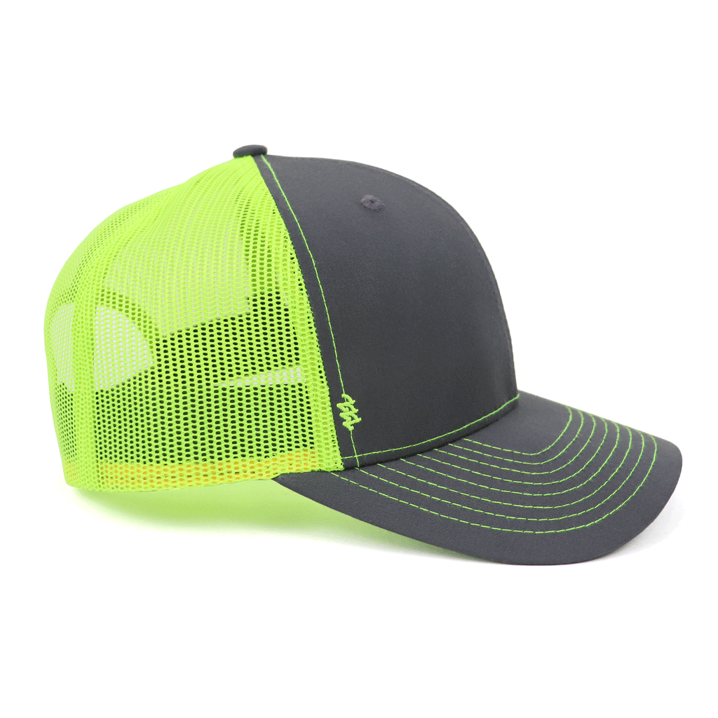 Zusa High Vis/Charcoal Open Road Trucker Cap: The Ultimate Eco-Friendly Headwear
