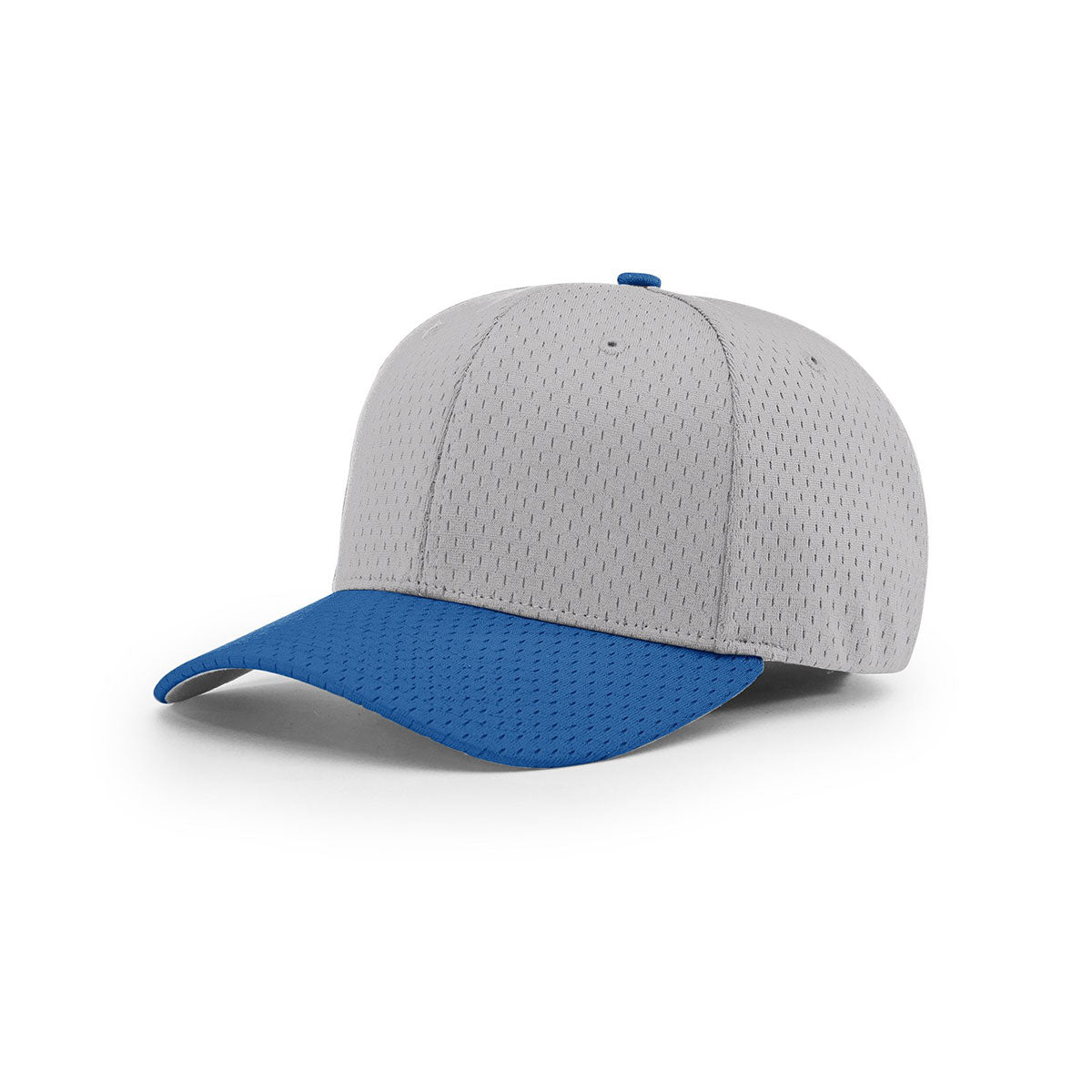 Richardson Grey/Royal On-Field Pro Mesh R-Flex Cap: A Breathable Sports Essential