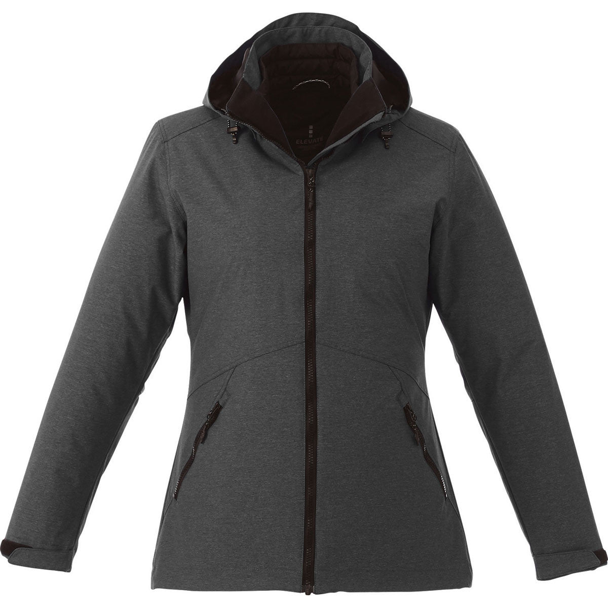 Elevate Women's Delamar 3-in-1 Jacket in Heather Dark Charcoal - A Must-Have for Fashionable Women!