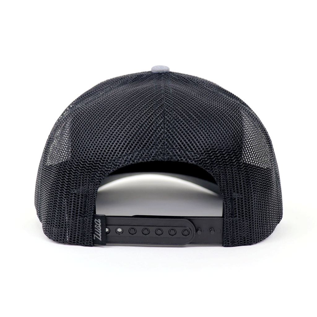Zusa Heather Grey/Black Open Road Trucker Cap - The Ultimate Sustainable Headwear