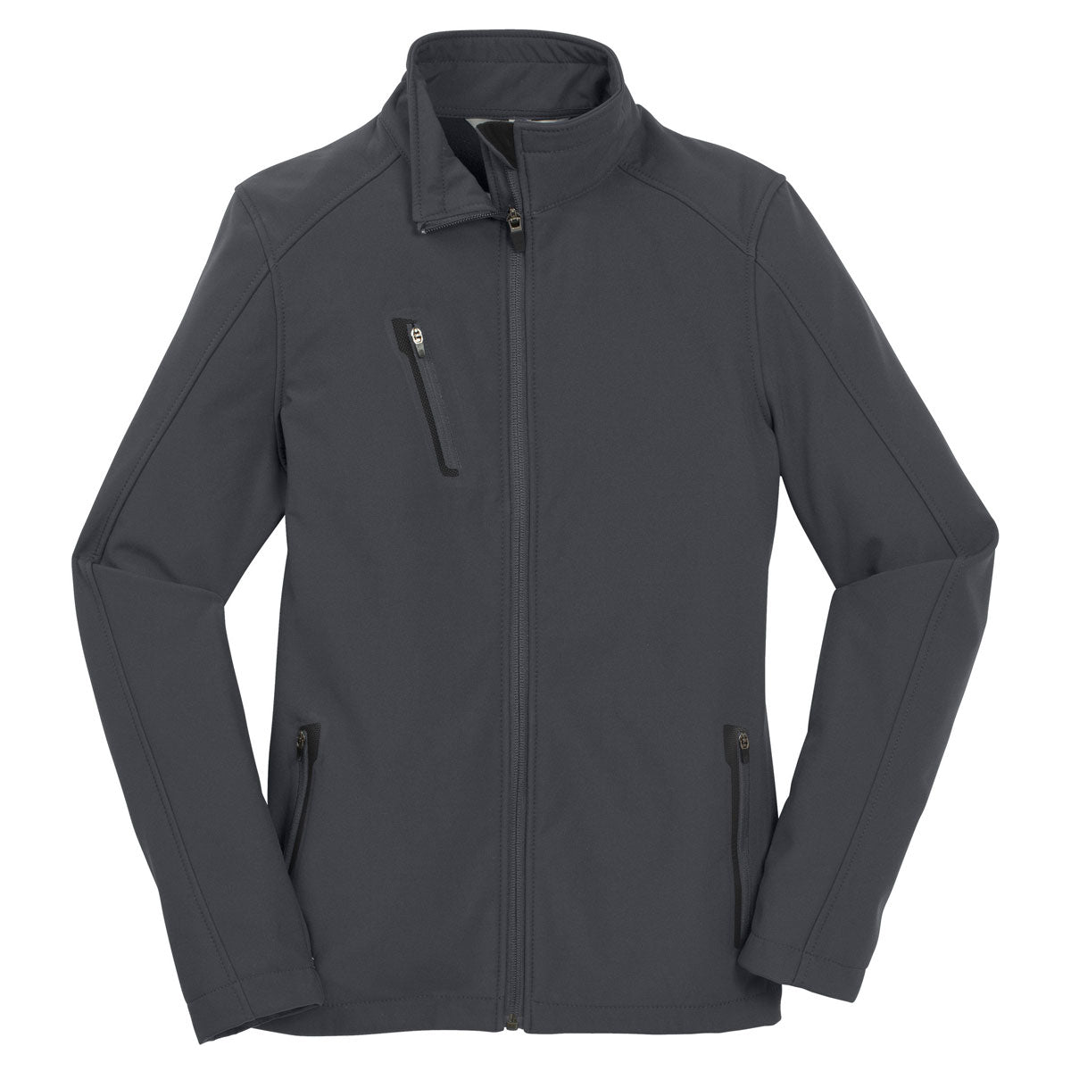 Port Authority Women's Battleship Grey Welded Soft Shell Jacket - A Must-Have for Durable Style
