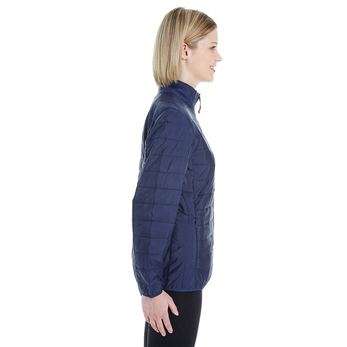 Core 365 Women's Navy Blue Packable Puffer - Your Winter Essential!