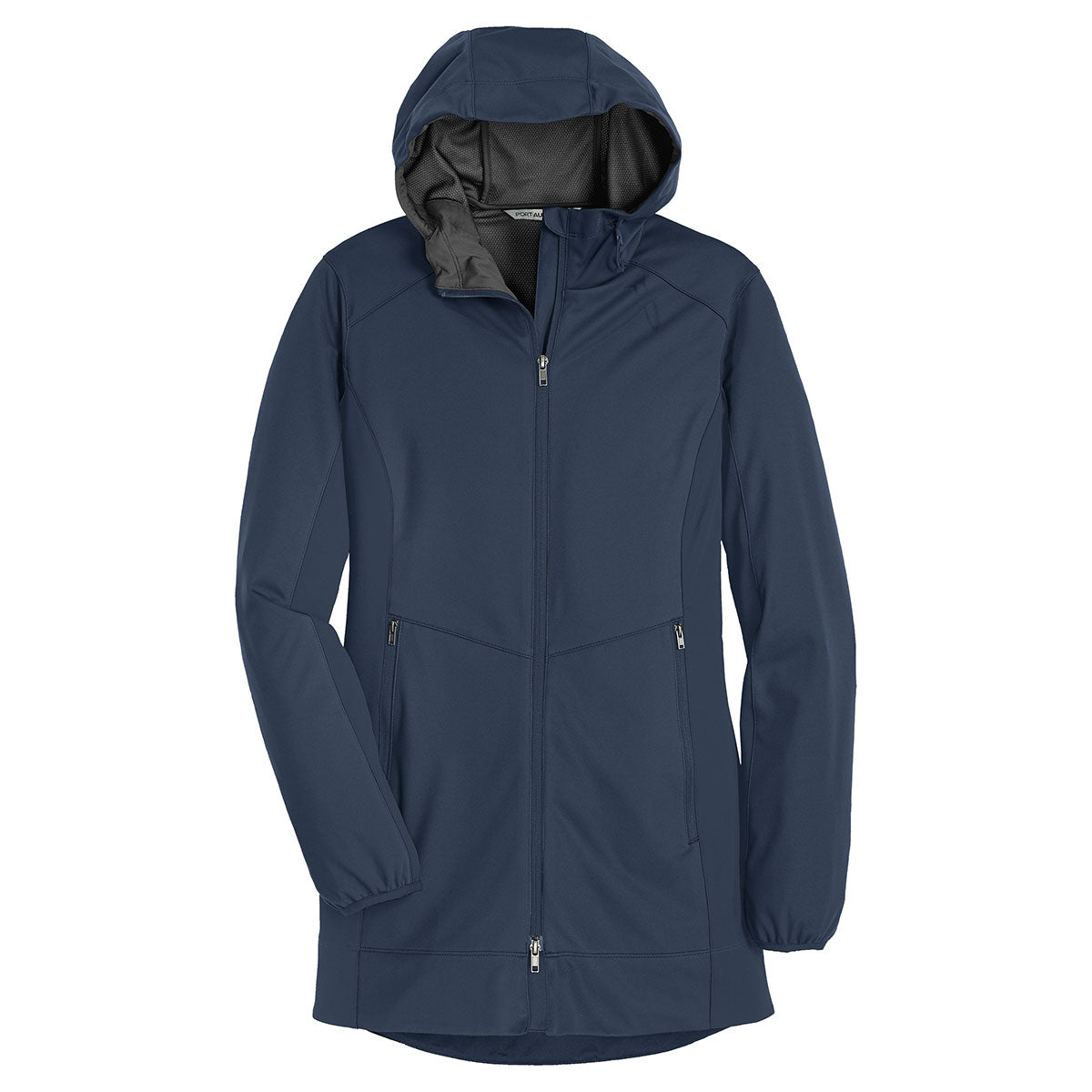 Port Authority Women's Dressy Blue Navy Active Hooded Soft Shell Jacket - A Stylish Work Essential