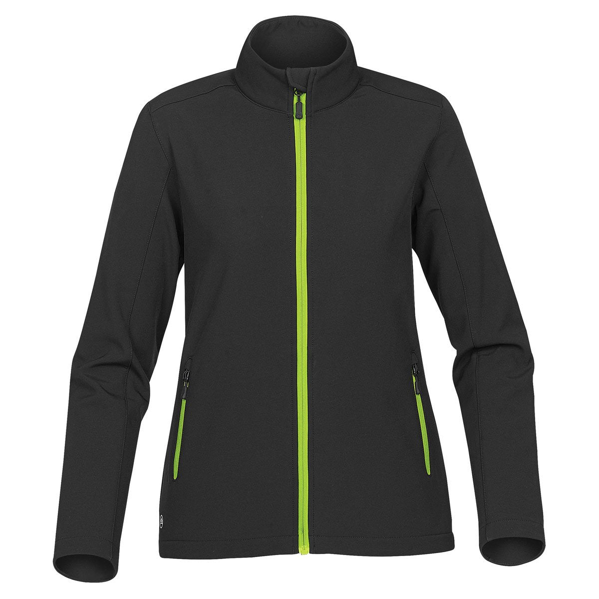 Stormtech Women's Stylish Black/Kiwi Orbiter Softshell Jacket