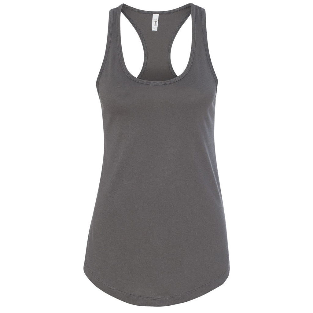 Next Level Women's Stunning Dark Grey Ideal Racerback Tank