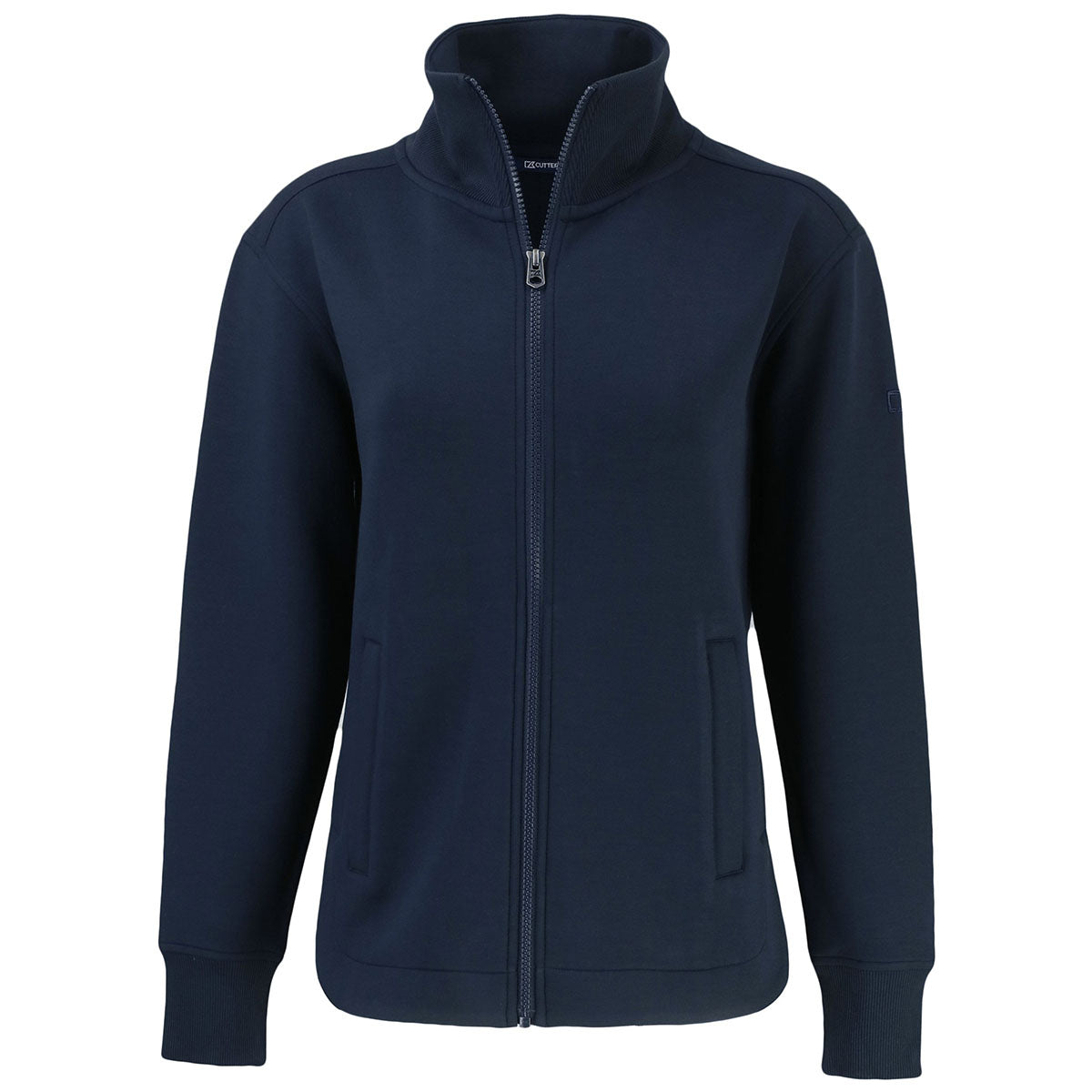 Cutter & Buck Women's Navy Blue Roam Eco Full Zip Recycled Jacket - The Ultimate Versatile Wear